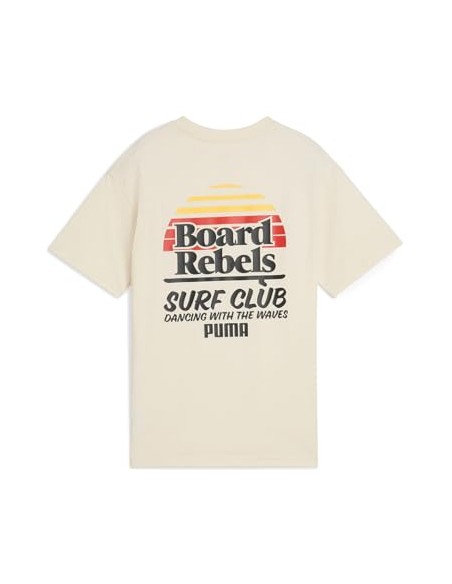 Camiseta manga corta Puma-MID90S Graphic Tee IV B-685153-87-BLANCO UNISEX JUNIOR