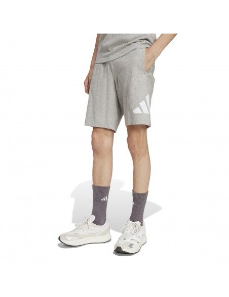 Pantalón corto Adidas-J BL KN SH 210 MGREYH-WHITE
