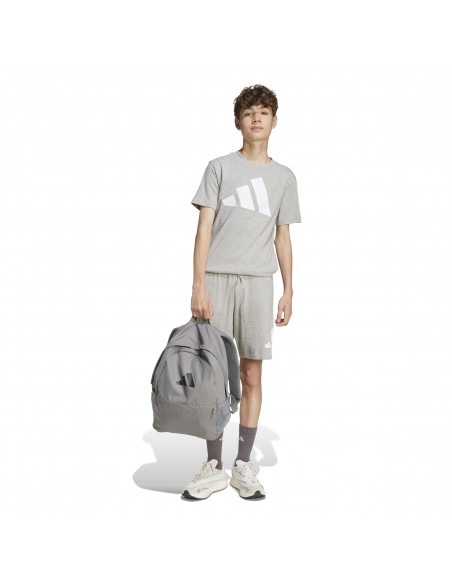 Pantalón corto Adidas-J BL KN SH 210 MGREYH-WHITE