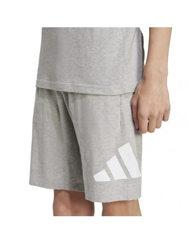 Pantalón corto Adidas-J BL KN SH 210 MGREYH-WHITE