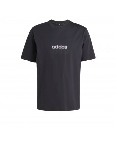 Camiseta manga corta Adidas-M LIN SJ T-JE8993 NEGRO-HOMBRE