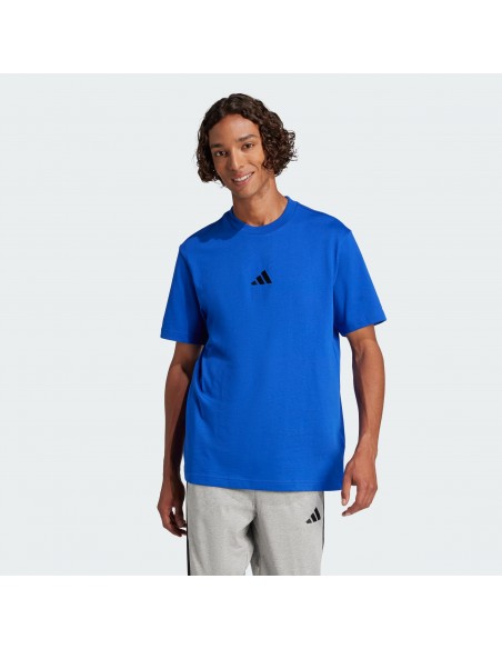 Camiseta manga corta Adidas-M SL SJ T-JF1094 AZUL-HOMBRE
