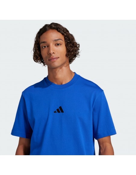 Camiseta manga corta Adidas-M SL SJ T-JF1094 AZUL-HOMBRE