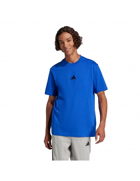 Camiseta manga corta Adidas-M SL SJ T-JF1094 AZUL-HOMBRE