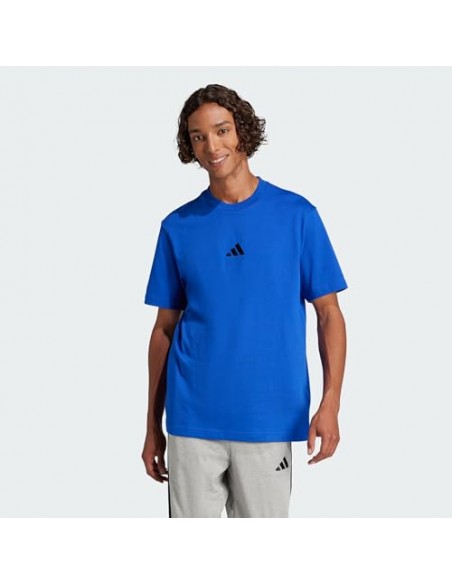 Camiseta manga corta Adidas-M SL SJ T-JF1094 AZUL-HOMBRE