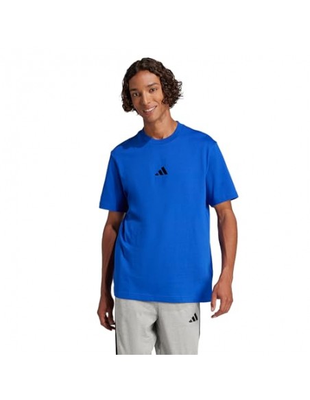 Camiseta manga corta Adidas-M SL SJ T-JF1094 AZUL-HOMBRE
