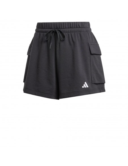 Pantalón corto Adidas-W SL FT SHO-JD9944 NEGRO-MUJER
