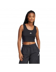 Camiseta sin mangas Adidas-W SL SJ TK-JE1321 NEGRO-MUJER 2
