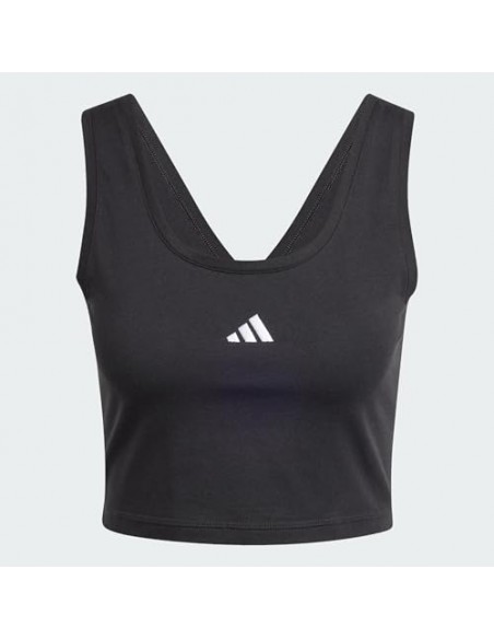 Camiseta sin mangas Adidas-W SL SJ TK-JE1321 NEGRO-MUJER