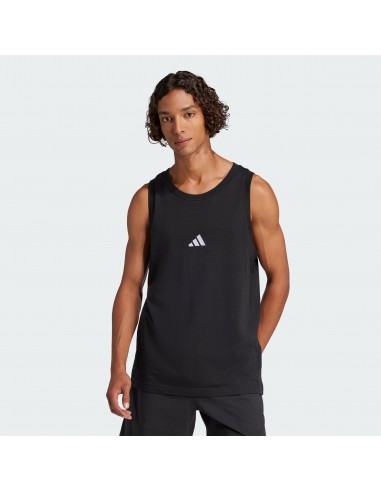 Top Adidas-M SL TANK-JE8986 NEGRO-HOMBRE