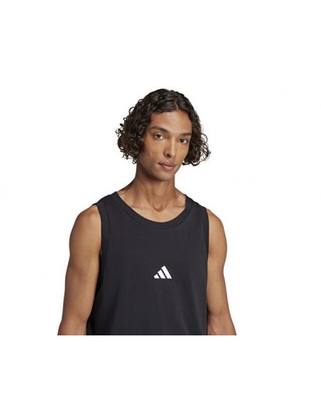 Top Adidas-M SL TANK-JE8986 NEGRO-HOMBRE