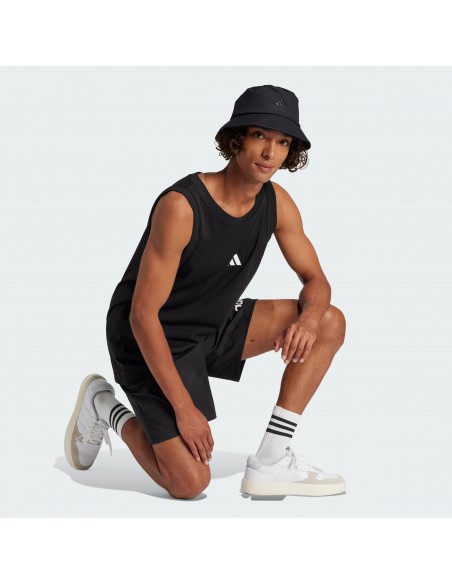 Top Adidas-M SL TANK-JE8986 NEGRO-HOMBRE