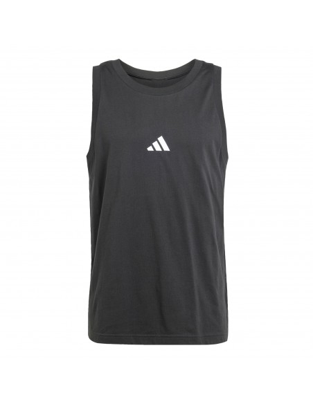 Top Adidas-M SL TANK-JE8986 NEGRO-HOMBRE