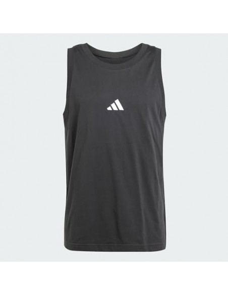 Top Adidas-M SL TANK-JE8986 NEGRO-HOMBRE