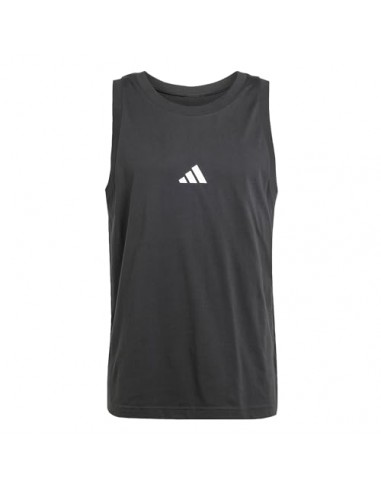 Top Adidas-M SL TANK-JE8986 NEGRO-HOMBRE