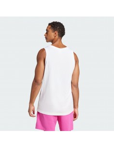 Top Adidas-M SL TANK-JE8984 BLANCO-HOMBRE 2