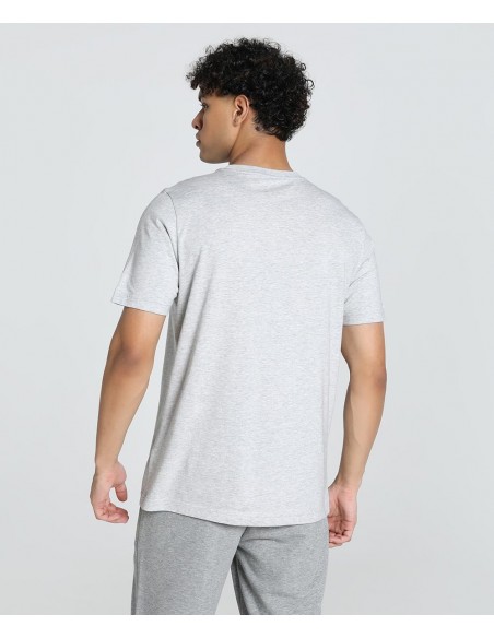 Camiseta manga corta Puma-GRAPHICS Multiple Cat Logo Tee-684826-04-GRIS CLARO UNISEX
