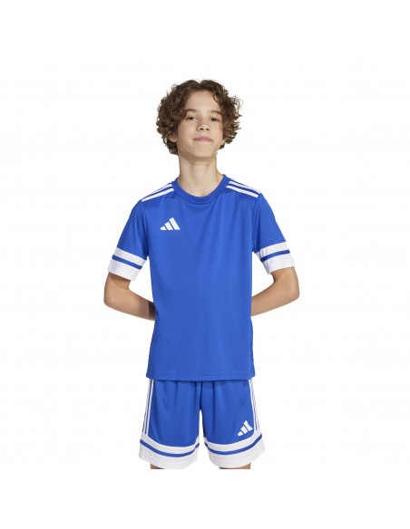 Camiseta de equipos Adidas-SQUA25 JSY Y-JJ0054 AZUL-UNISEX JUNIOR