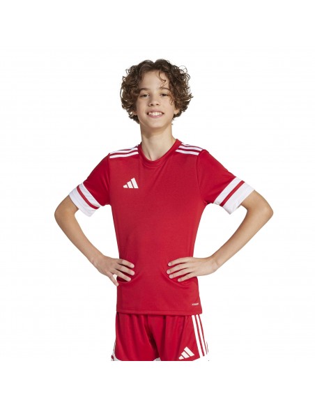 Camiseta de equipos Adidas-SQUA25 JSY Y-JJ0051 ROJO-UNISEX JUNIOR