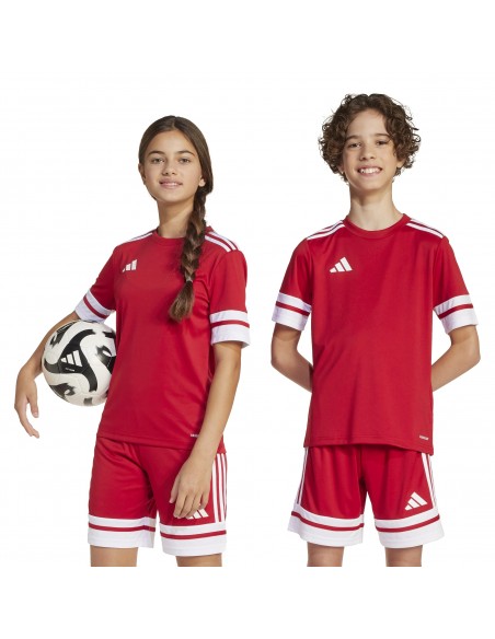 Camiseta de equipos Adidas-SQUA25 JSY Y-JJ0051 ROJO-UNISEX JUNIOR