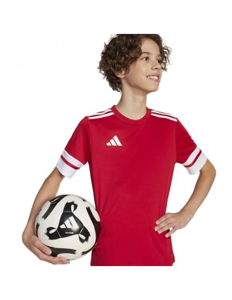 Camiseta de equipos Adidas-SQUA25 JSY Y-JJ0051 ROJO-UNISEX JUNIOR