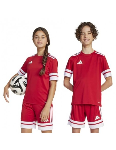 Camiseta de equipos Adidas-SQUA25 JSY Y-JJ0051 ROJO-UNISEX JUNIOR