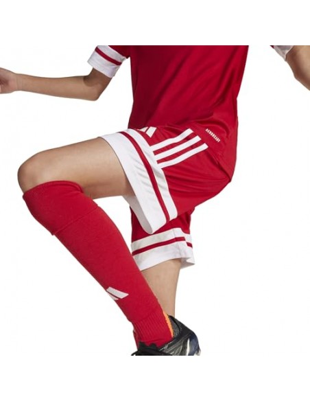 Pantalones de equipos Adidas-SQUA25 SHO Y-JJ2416 ROJO-UNISEX JUNIOR
