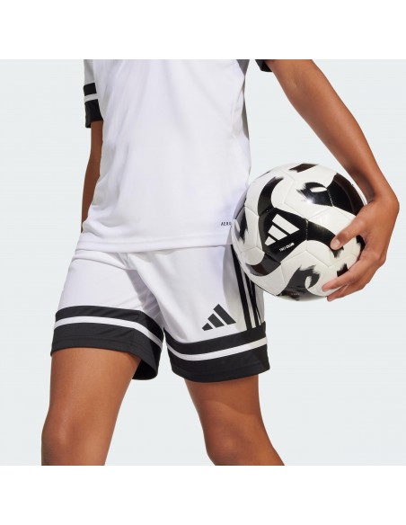 Pantalones de equipos Adidas-SQUA25 SHO Y-JJ2422 BLANCO-UNISEX JUNIOR