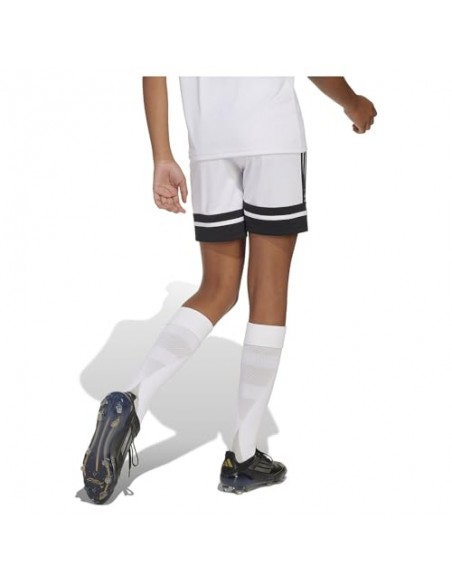 Pantalones de equipos Adidas-SQUA25 SHO Y-JJ2422 BLANCO-UNISEX JUNIOR