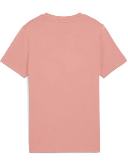 Camiseta manga corta Puma-ESS SCRIPT Tee G-685805-18-ROSA NIÑA