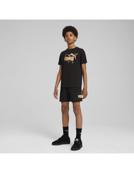 Shorts Puma-ESS LOGO LAB Summer Woven Shorts B-685796-01-NEGRO UNISEX JUNIOR