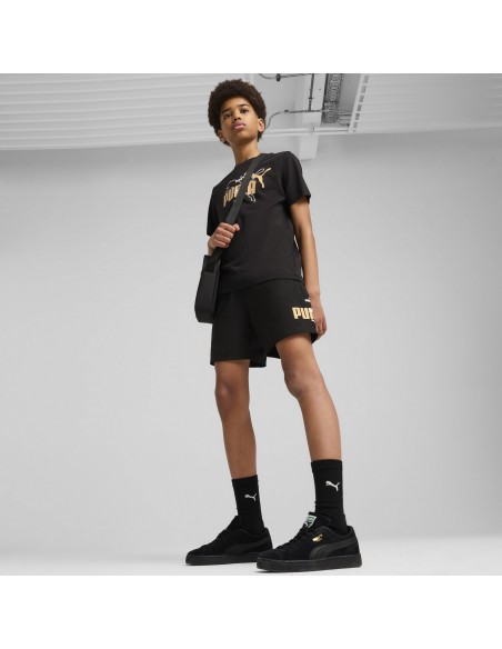 Shorts Puma-ESS LOGO LAB Summer Woven Shorts B-685796-01-NEGRO UNISEX JUNIOR
