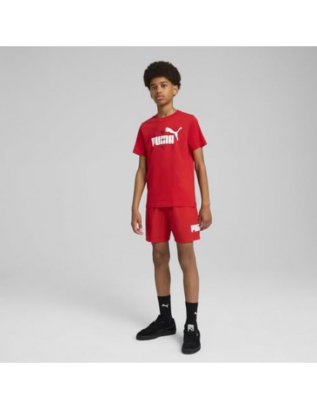 Shorts Puma-ESS LOGO LAB Summer Woven Shorts B-685796-11-ROJO UNISEX JUNIOR
