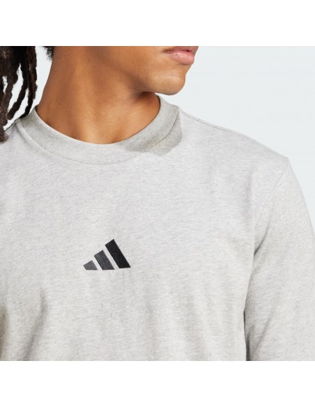 Camiseta manga corta Adidas-M SL SJ T-JF1091 GRIS-HOMBRE