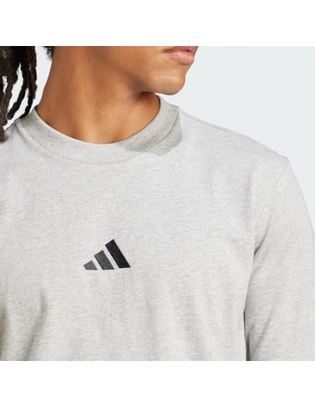 Camiseta manga corta Adidas-M SL SJ T-JF1091 GRIS-HOMBRE