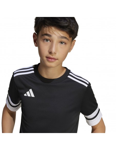 Camiseta de equipos Adidas-SQUA25 JSY Y-JJ0052 NEGRO-UNISEX JUNIOR