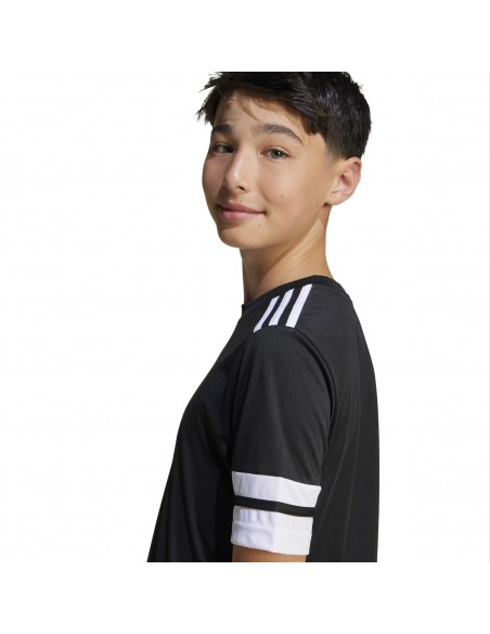 Camiseta de equipos Adidas-SQUA25 JSY Y-JJ0052 NEGRO-UNISEX JUNIOR