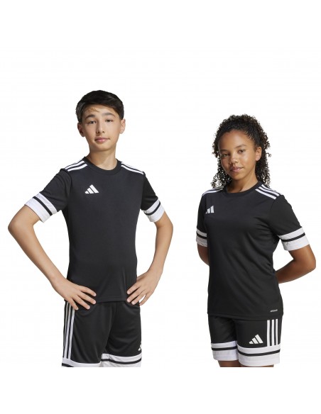 Camiseta de equipos Adidas-SQUA25 JSY Y-JJ0052 NEGRO-UNISEX JUNIOR