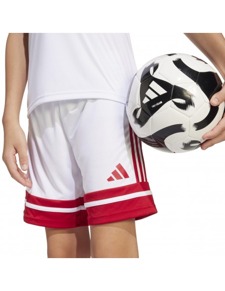 Pantalones de equipos Adidas-SQUA25 SHO Y-JJ2424 BLANCO-UNISEX JUNIOR