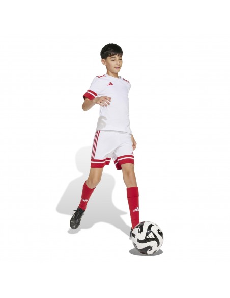Pantalones de equipos Adidas-SQUA25 SHO Y-JJ2424 BLANCO-UNISEX JUNIOR