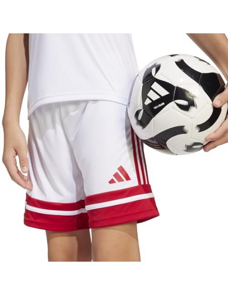 Pantalones de equipos Adidas-SQUA25 SHO Y-JJ2424 BLANCO-UNISEX JUNIOR