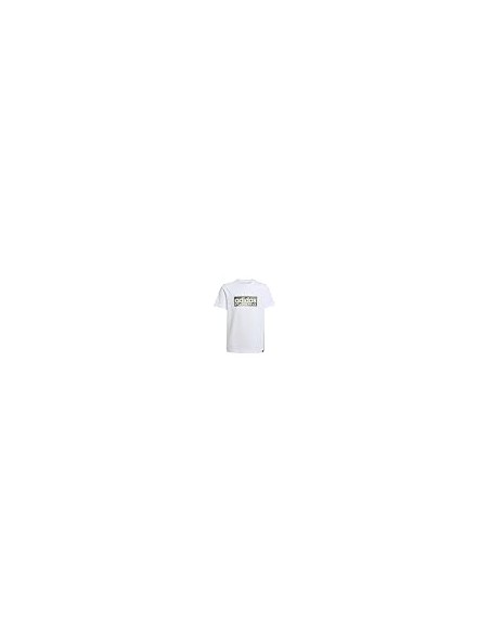 Camiseta manga corta Adidas-B CAMO LIN-JX6871 BLANCO-NIÑO