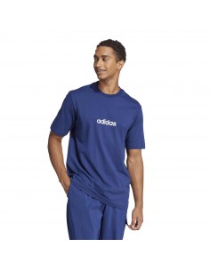 Camiseta manga corta Adidas-M LIN SJ T-JE8999 AZUL-HOMBRE 2