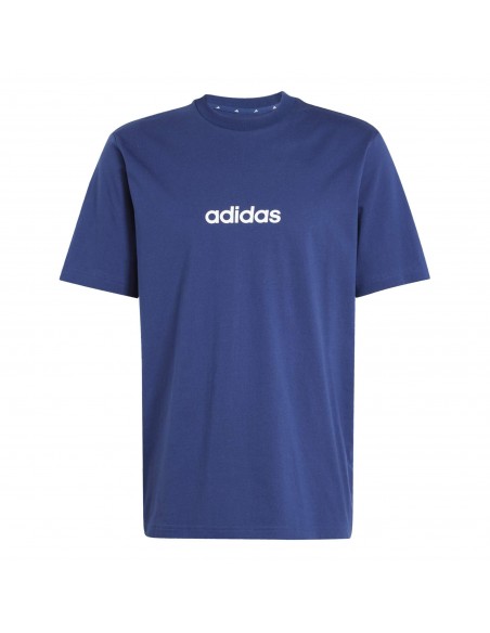 Camiseta manga corta Adidas-M LIN SJ T-JE8999 AZUL-HOMBRE