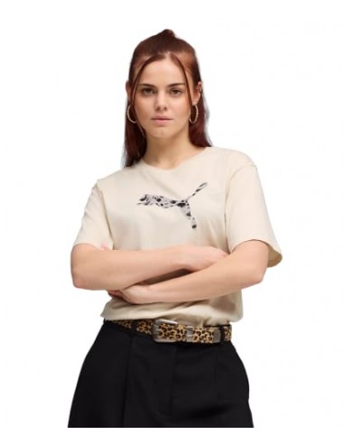 CAMISETA BEIGE LOGO PUMA