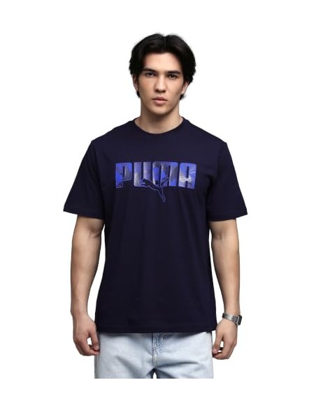 CAMISETA MANGA CORTA AZUL MARINO PUMA