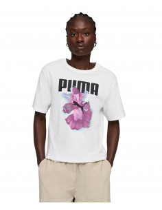 CAMISETA BLANCA DISEÑO PUMA MUJER