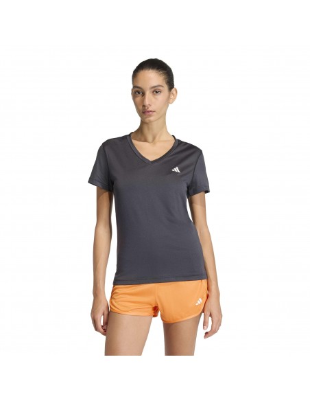 CAMISETA TÉCNICA MANGA CORTA NEGRA MUJER ADIDAS