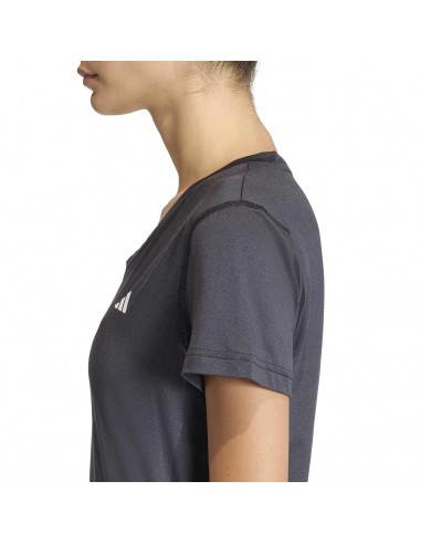 CAMISETA TÉCNICA MANGA CORTA NEGRA MUJER ADIDAS