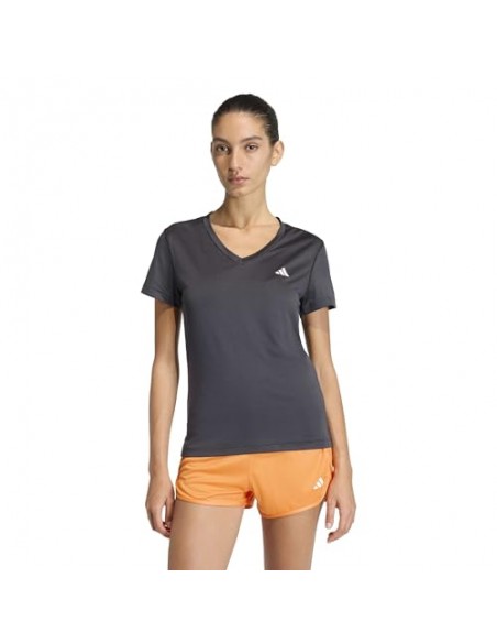 CAMISETA TÉCNICA MANGA CORTA NEGRA MUJER ADIDAS